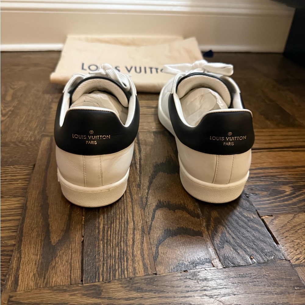 Louis Vuitton White and Black Sneakers - Picture 3 of 5